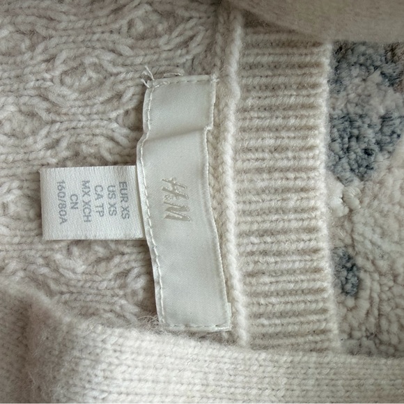 H&M cream sweater mini dress set size XS - Picture 4 of 4